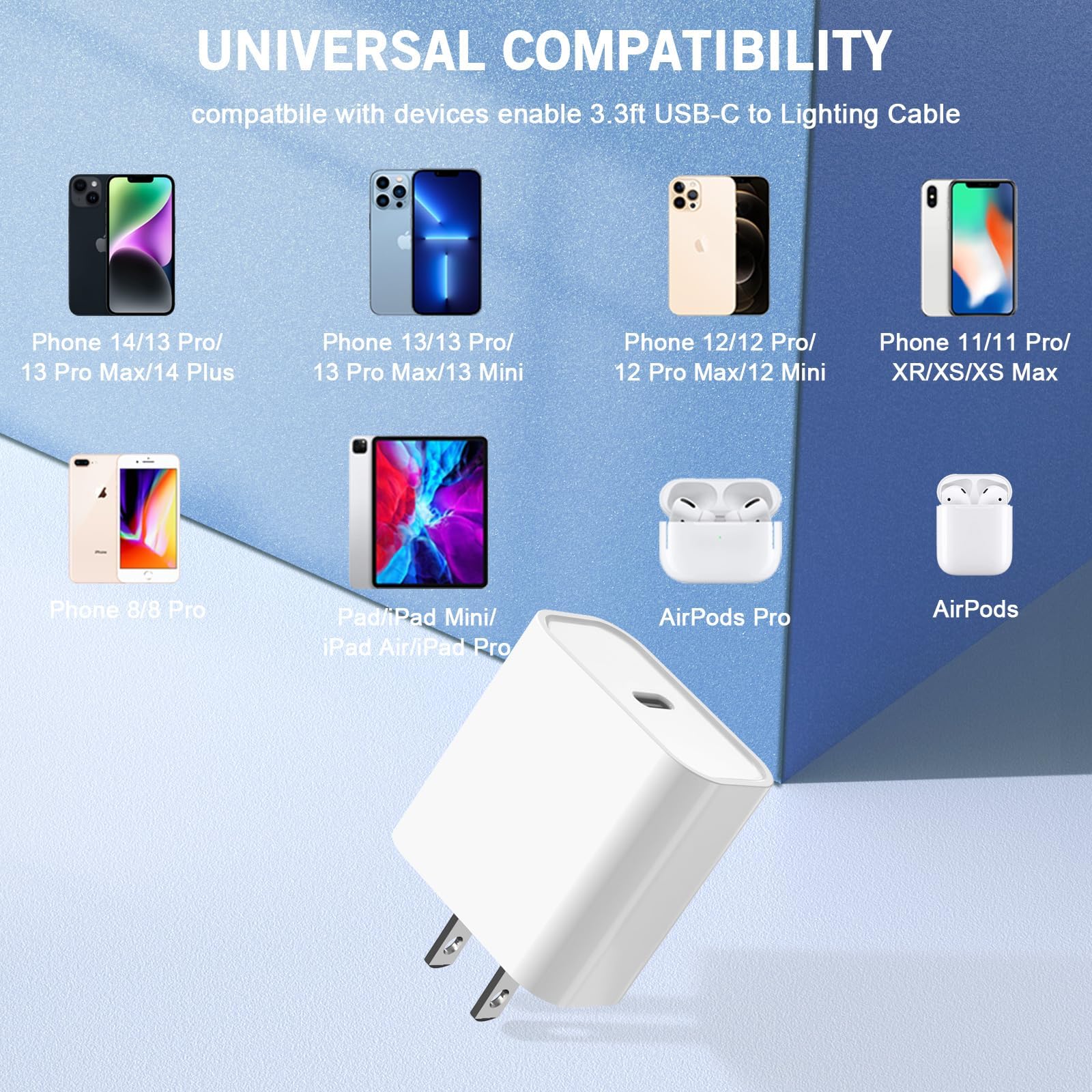 Yeptech package contents: 20W block and 3.3ft cable