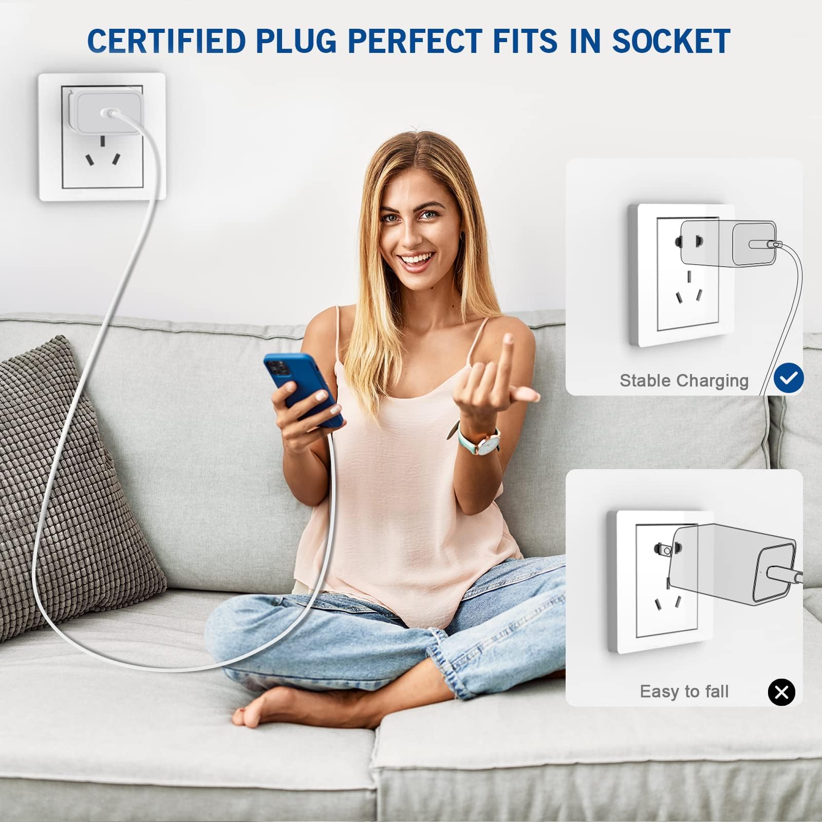 Yeptech charger with built-in safety protections against overheating
