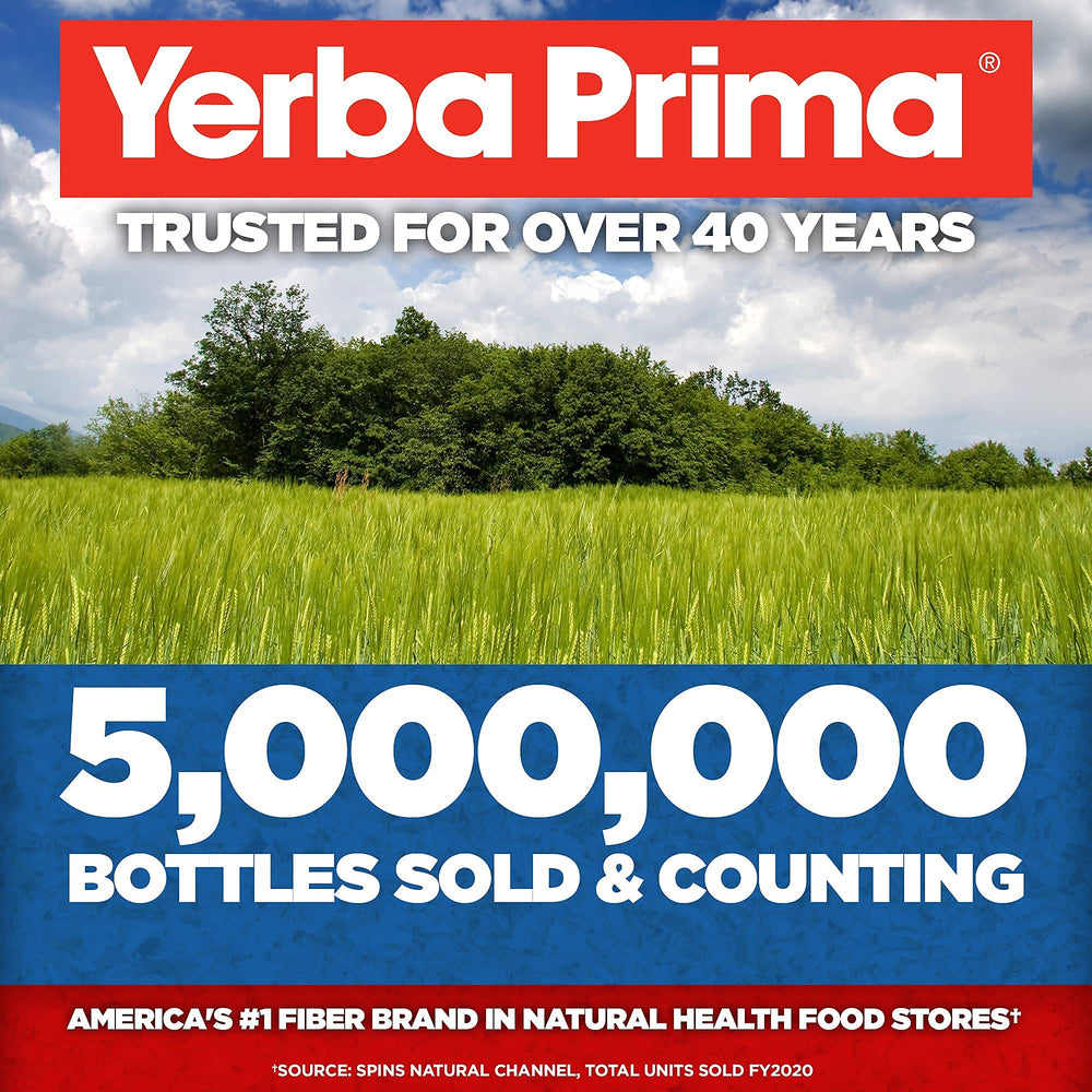 Yerba Prima non-GMO badge highlights ingredient transparency