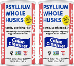 Yerba Prima Psyllium whole husks bottle for daily fiber support