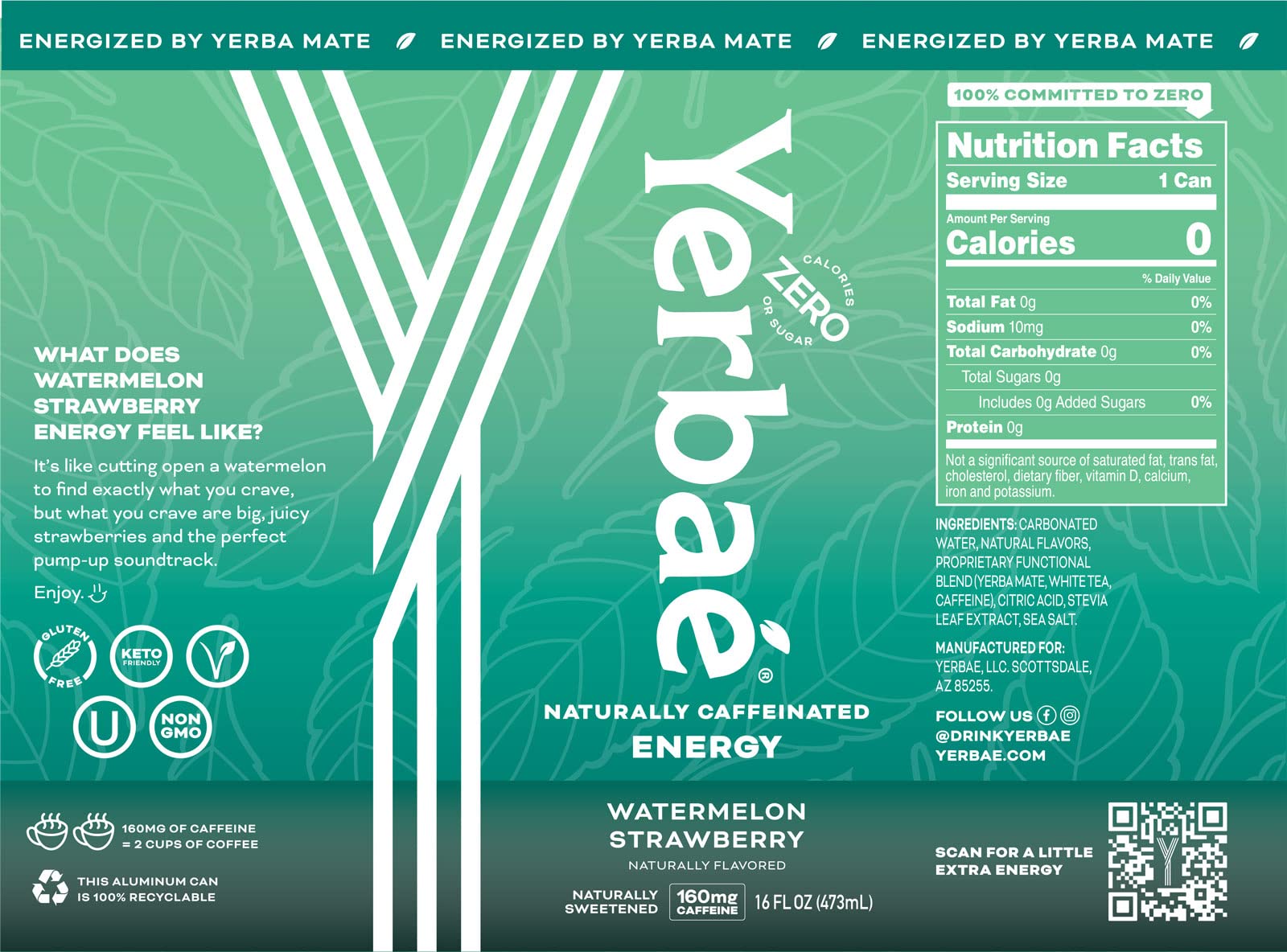 Yerbae Black Cherry Pineapple energy can offers bold, fruity lift.