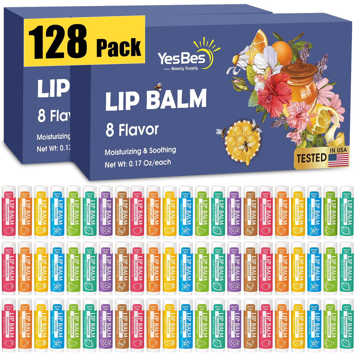 YesBes vanilla lip balm for daily hydration and protection