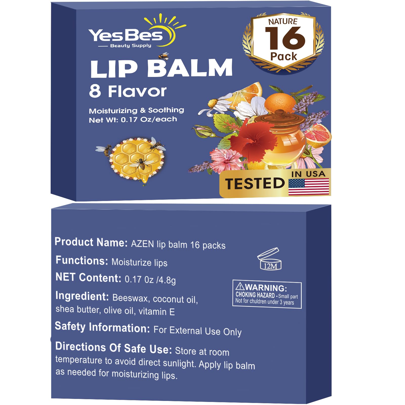 YesBes gift-pack lip balm set ideal for stockings and gifting.