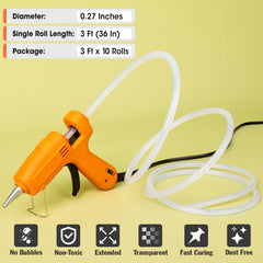 YesBes 3 ft long mini glue sticks for durable bonding