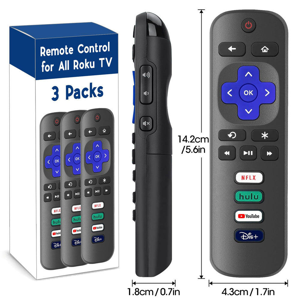 YesBes Roku TV remote compatibility chart showing supported models