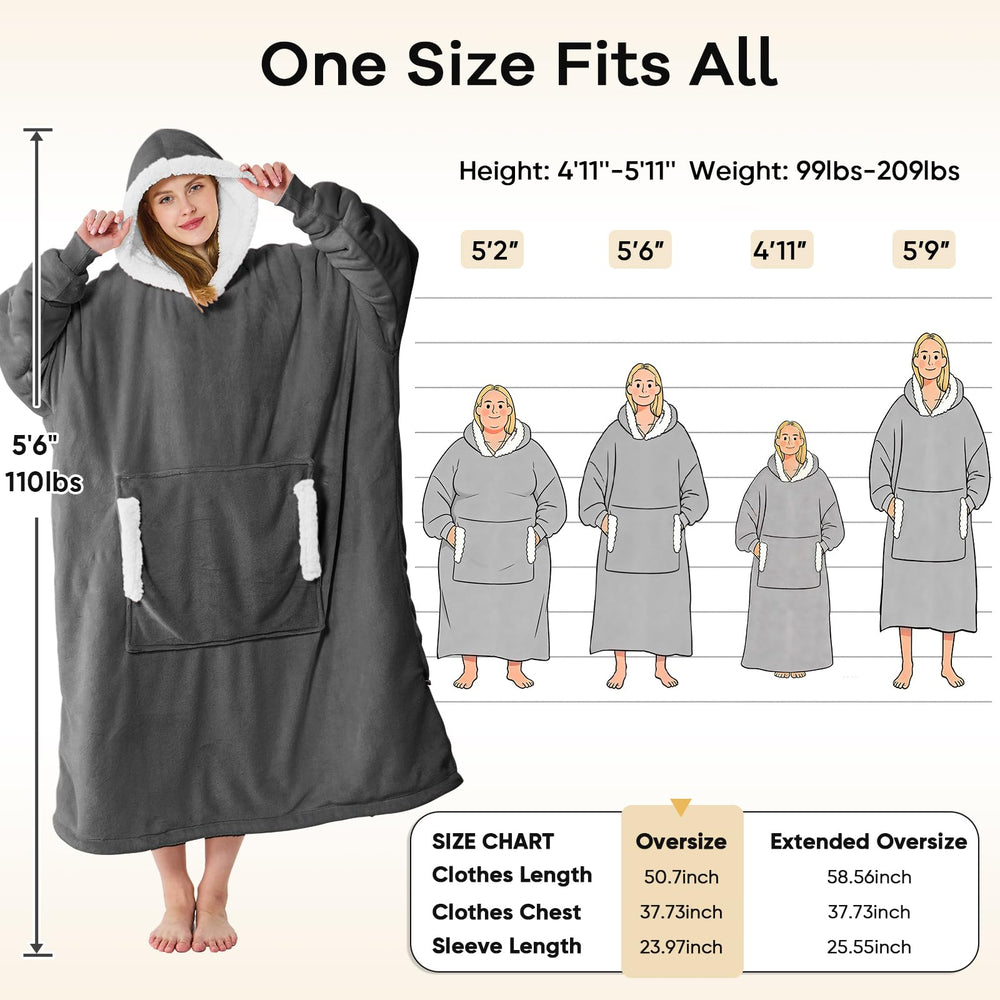 Yescool wearable blanket hoodie shown in a dorm room for warm study sessions