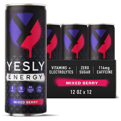 Yesly Energy mixed-berry can provides a refreshing energy boost.
