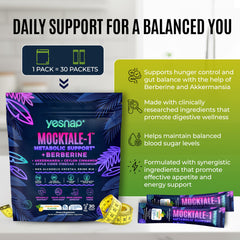Yesnap MOCKTALE-1 akkermansia probiotics highlight added probiotic boost.