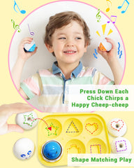 Yetonamr chicks with facial expressions for interactive play