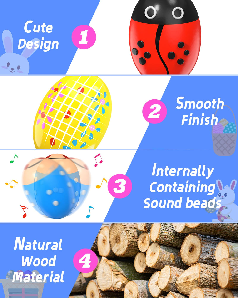 Yetonamr colorful eggs stored in a clear bucket for easy organization.