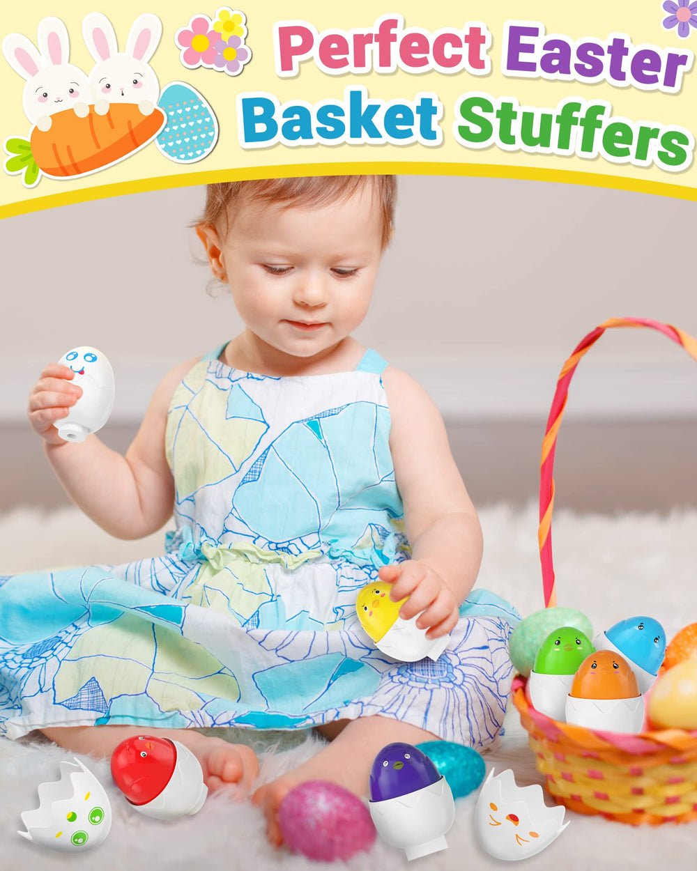 Yetonamr Easter gift basket stuffer perfect for toddlers