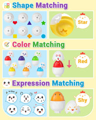 Yetonamr smooth-surface eggs for safe, easy grasp