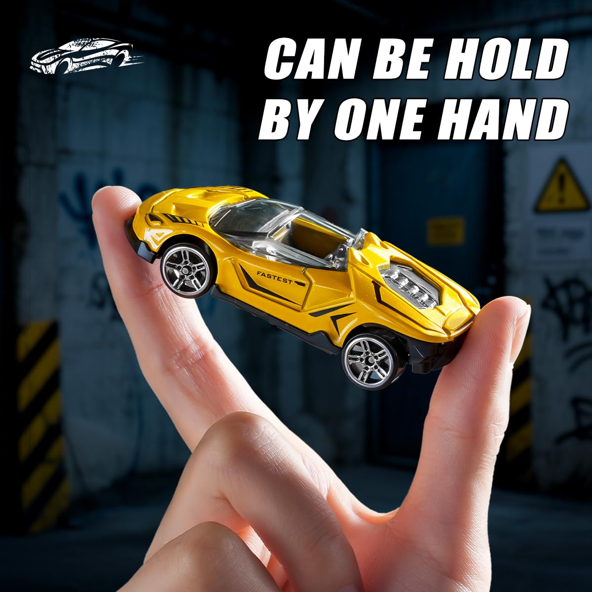 Yewkou 1:64 scale green car perfect for imaginative racing.