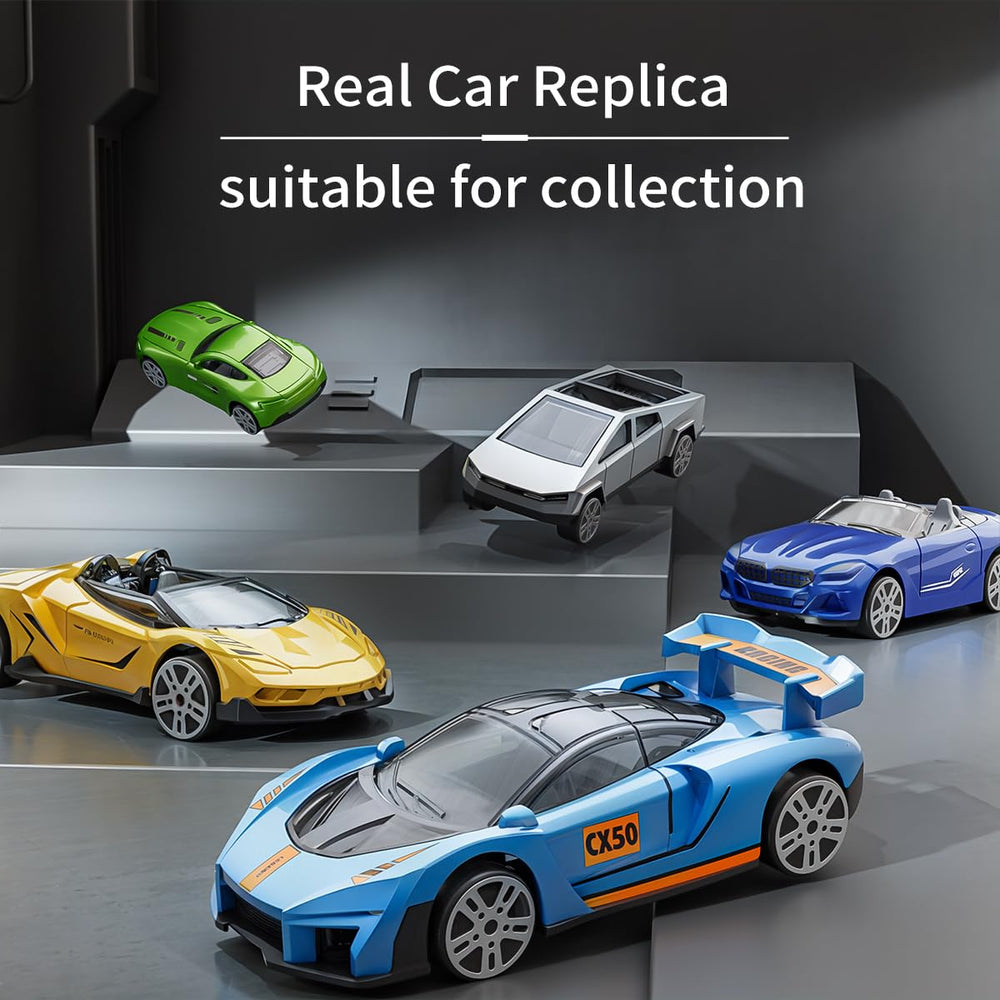 Yewkou 1:64 scale red car for eye-catching shelf presence.