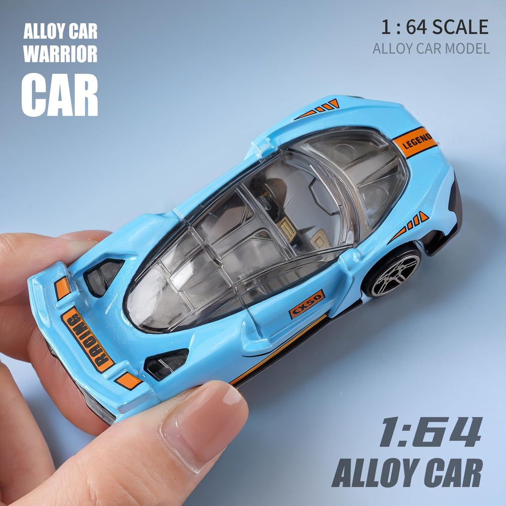 Yewkou 1:64 scale sports car with bright finish for collection.