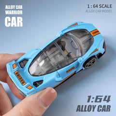 Yewkou 1:64 scale sports car with bright finish for collection.
