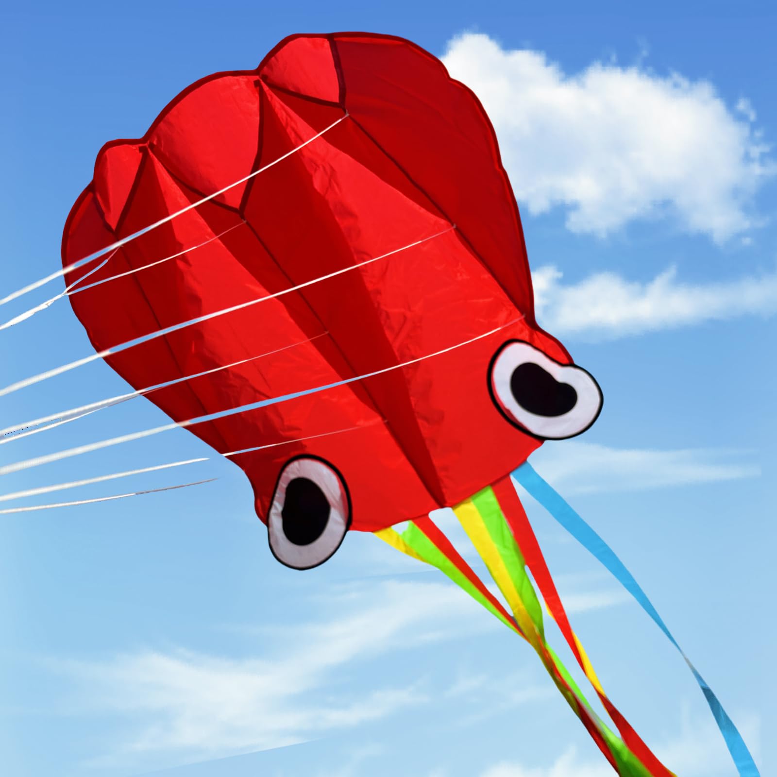 YFAFENGS octopus kite folds flat for easy carry and storage