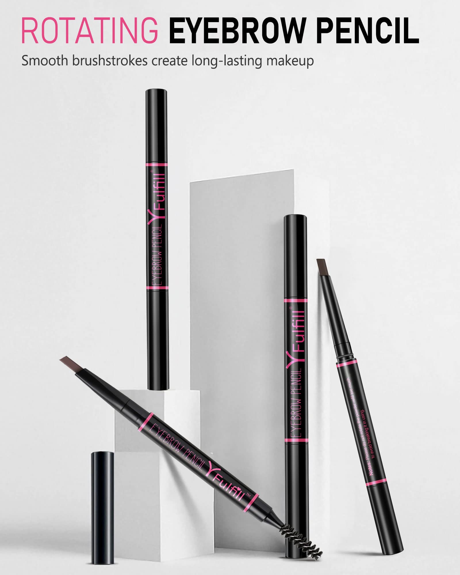 YFulfill grey eyebrow pencil razor-included supports clean, flawless edges