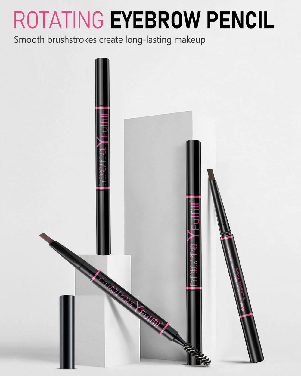 YFulfill grey eyebrow pencil razor-included supports clean, flawless edges