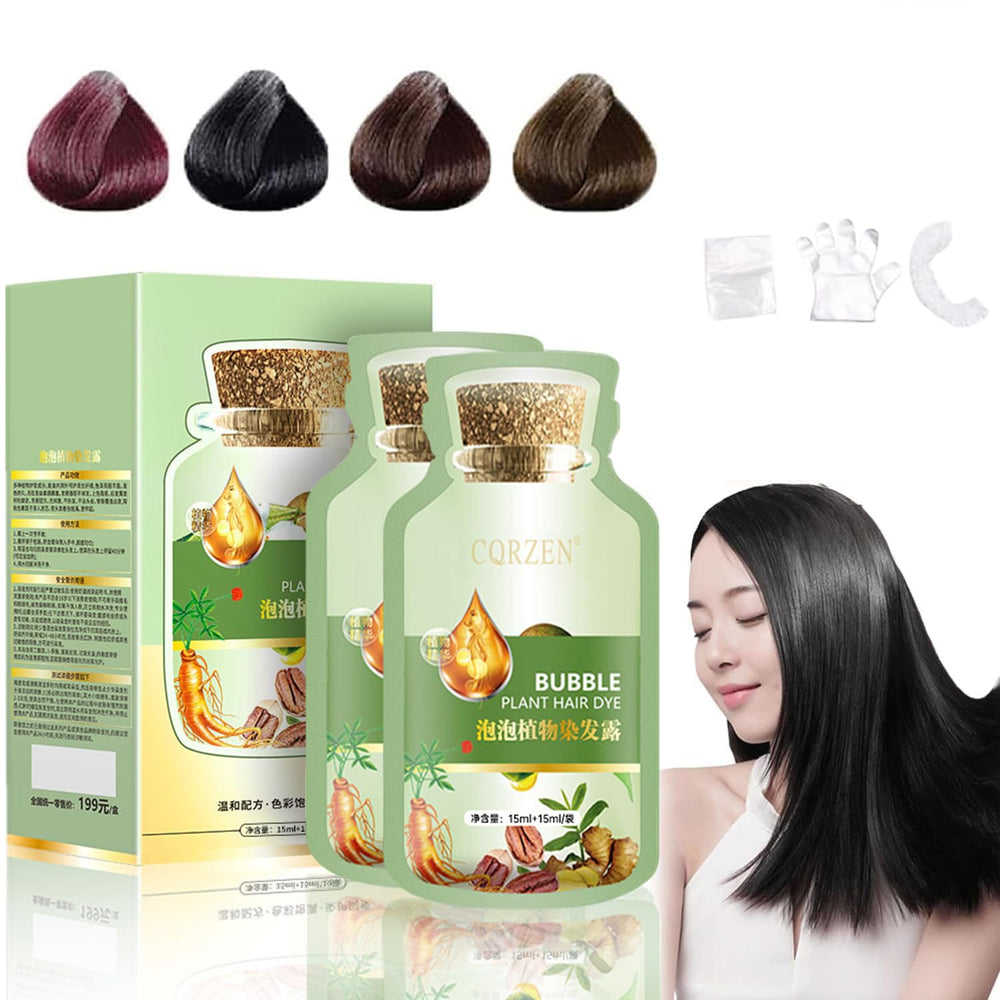 YG LianKai gray hair coverage preview on hair sample
