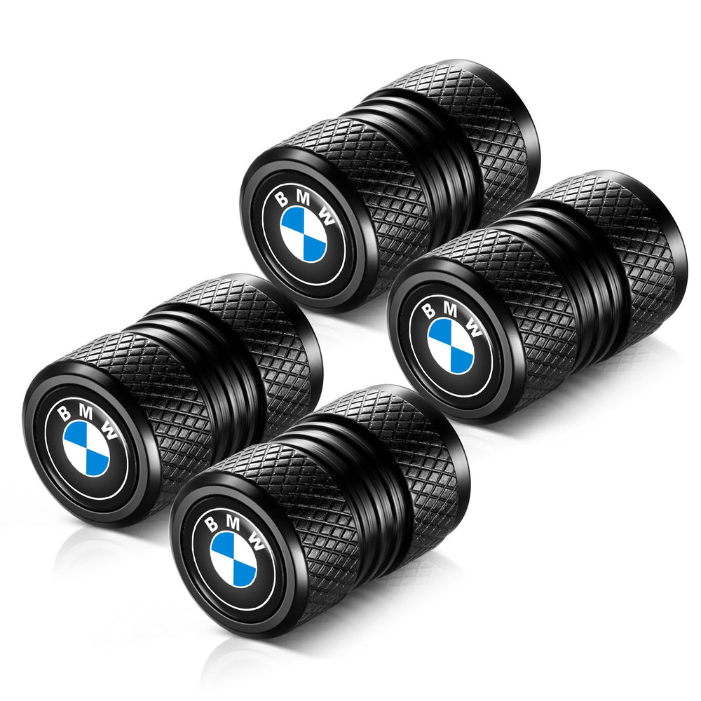 BMW-compatible YHEESHIGN caps demonstrate universal fit for cars and bikes.