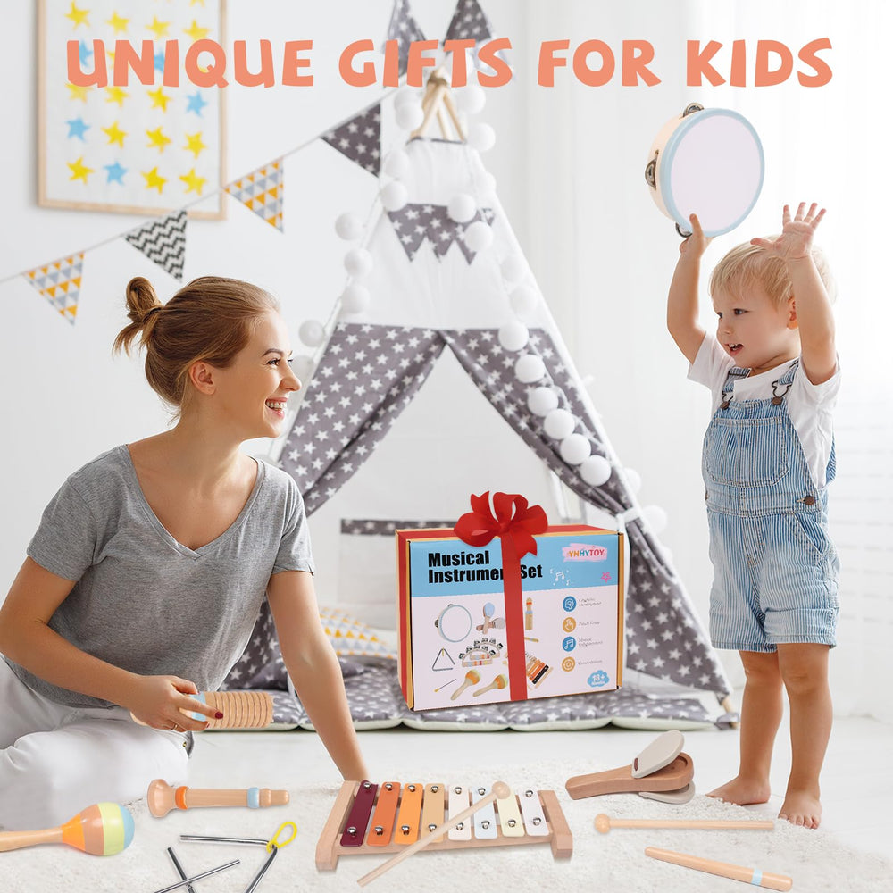 YHHYTOY maracas encourage shaking rhythm and sensory feedback.