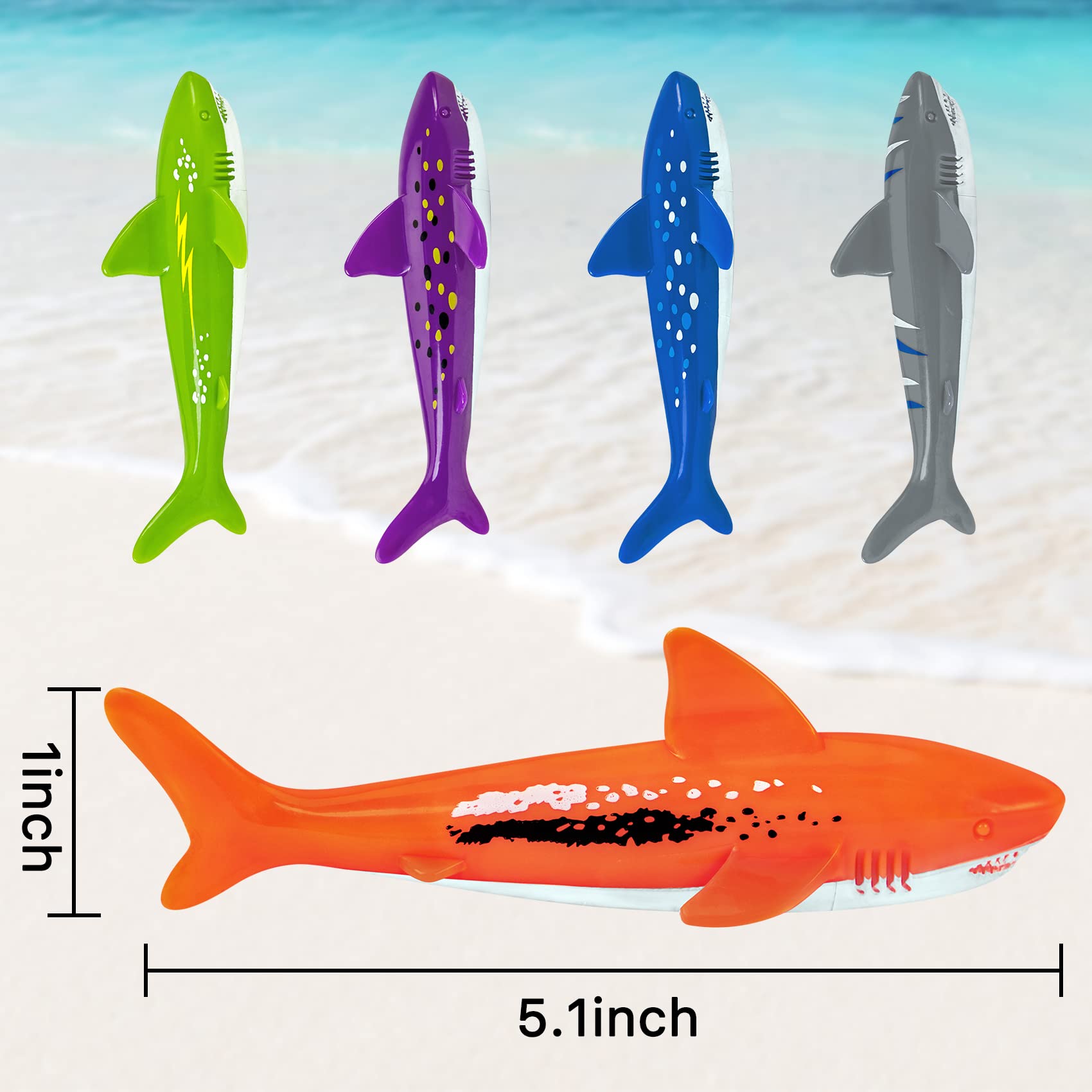 YHmall shark torpedo bandits for easy throwing and friendly pool games