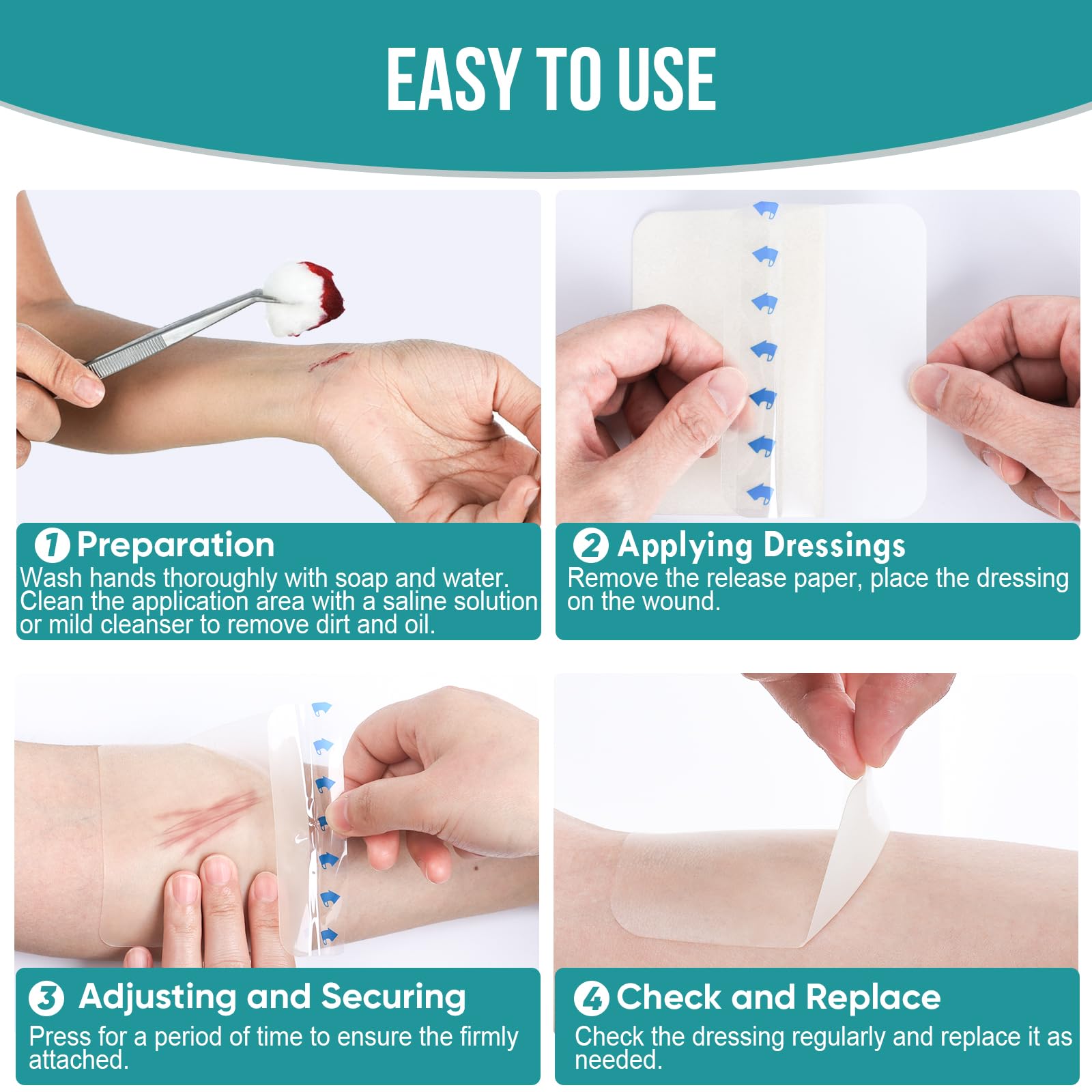 YHOVID sterile packaging ensures ready-to-use wound protection.