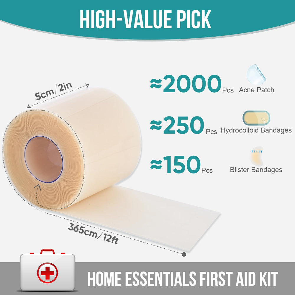 YHOVID hydrocolloid roll cut-to-size demonstrates customizable sizing for varying wounds