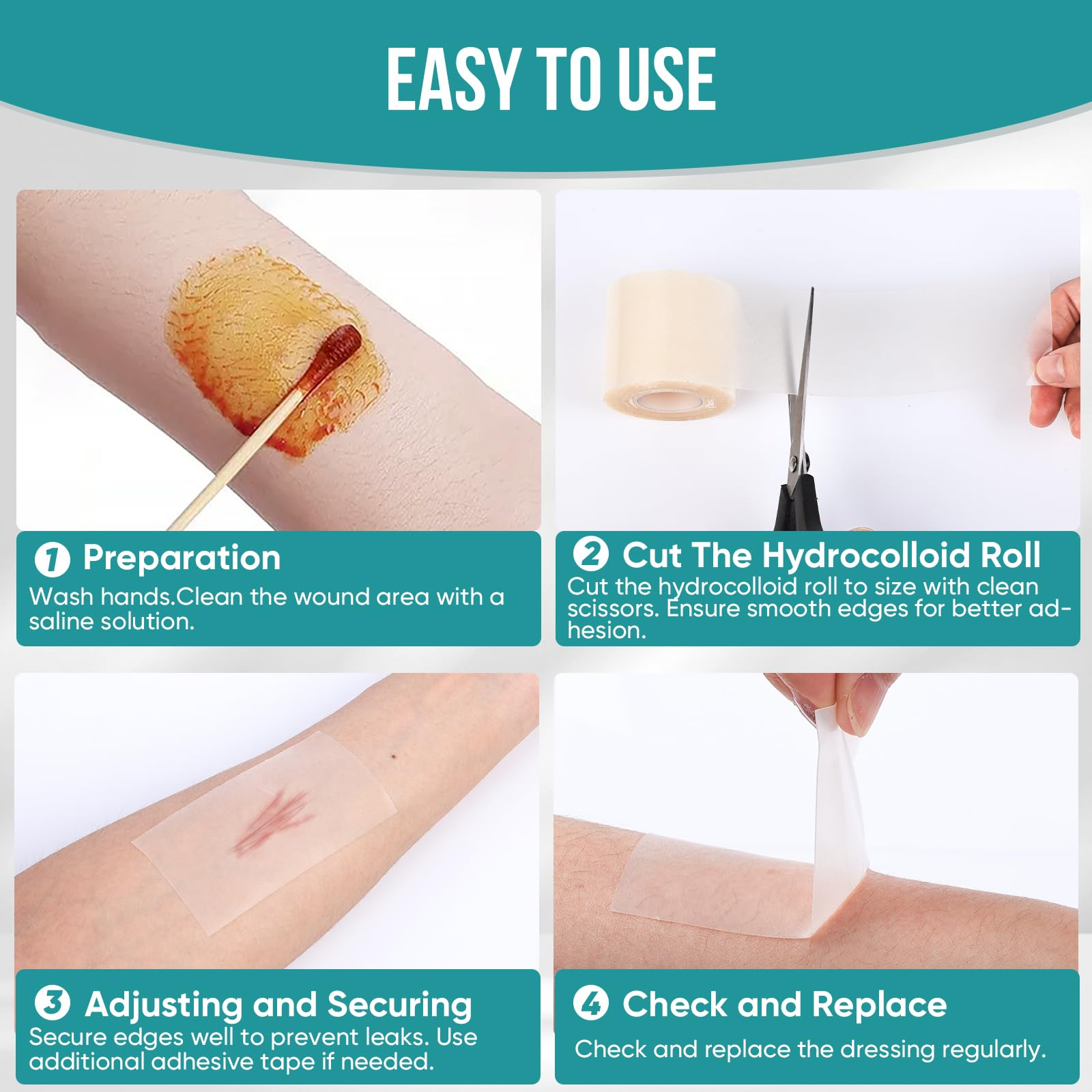 YHOVID semi-transparent wound visibility for monitoring without removal