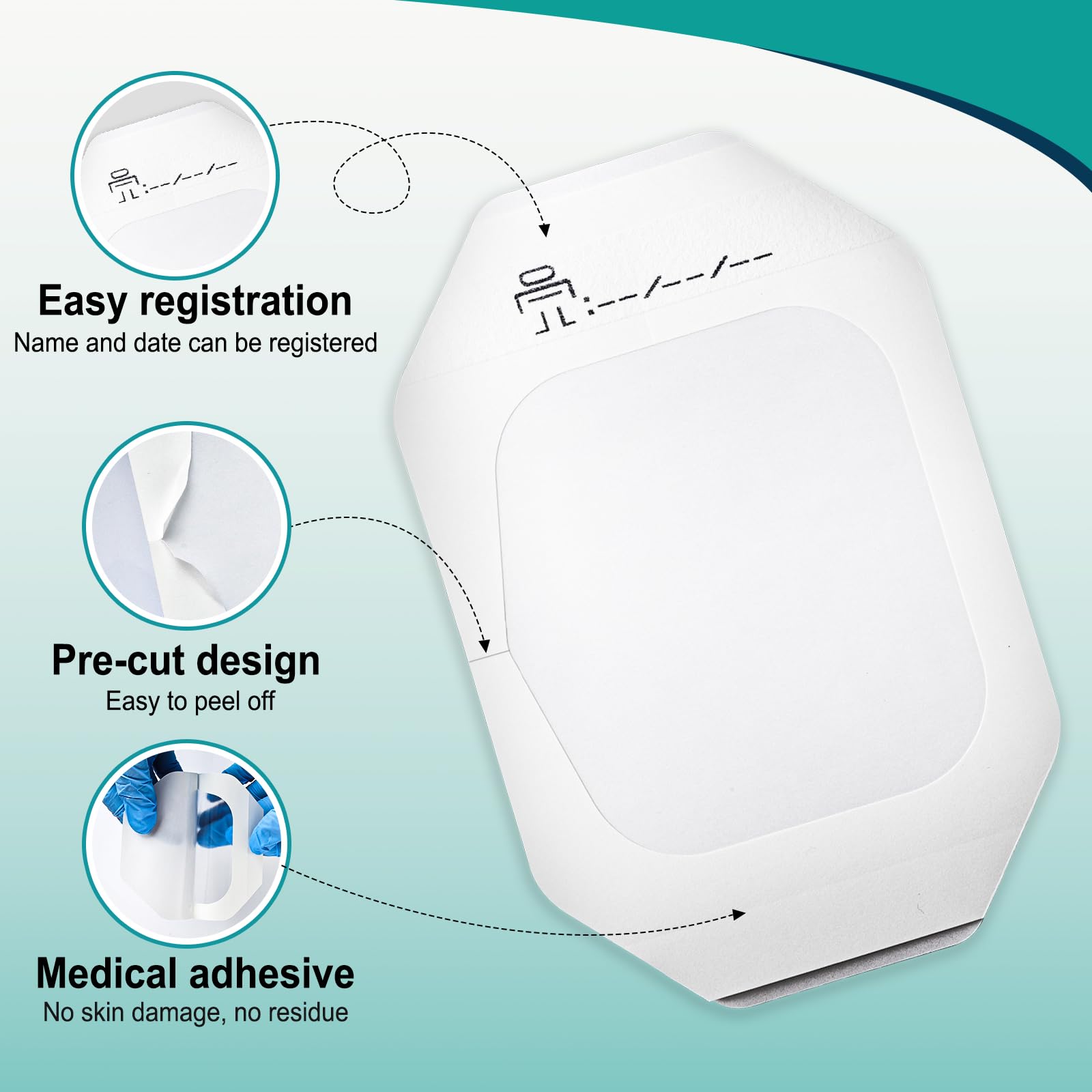 Waterproof YHOVID dressing protects wounds during showering and swimming