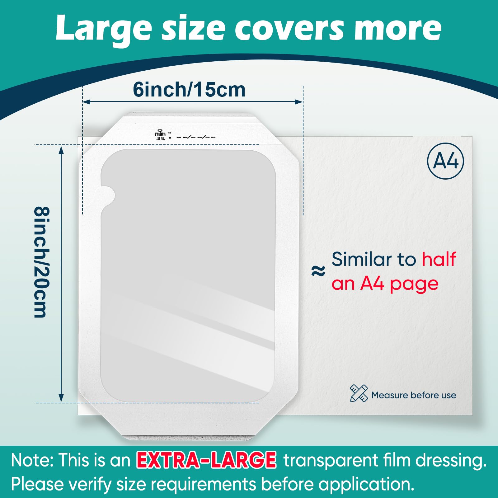 YHOVID waterproof transparent film bandage on skin, suitable for swimming and showering.
