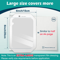 YHOVID waterproof transparent film bandage on skin, suitable for swimming and showering.