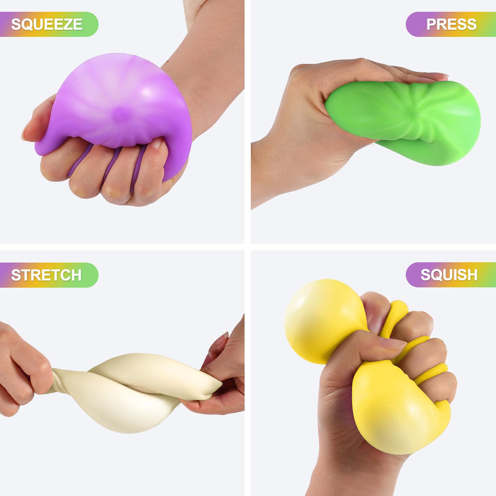 YHYAQYHYAX squishy dumpling beside packaging as a portable travel companion.