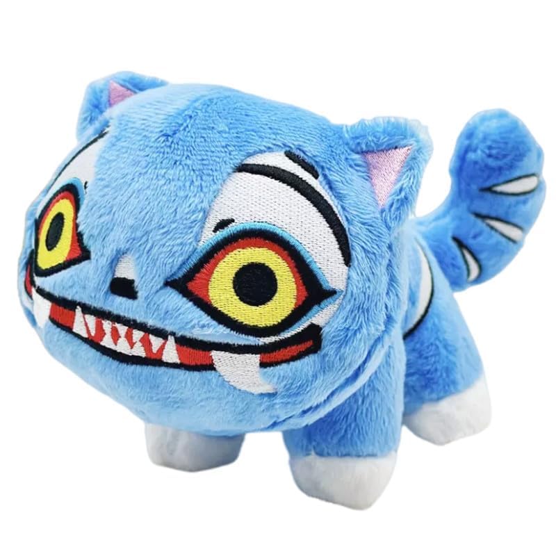Yiakikio Tiger Derpy Plush Cosplay 8in, soft and cuddly for cosplay and playtime.