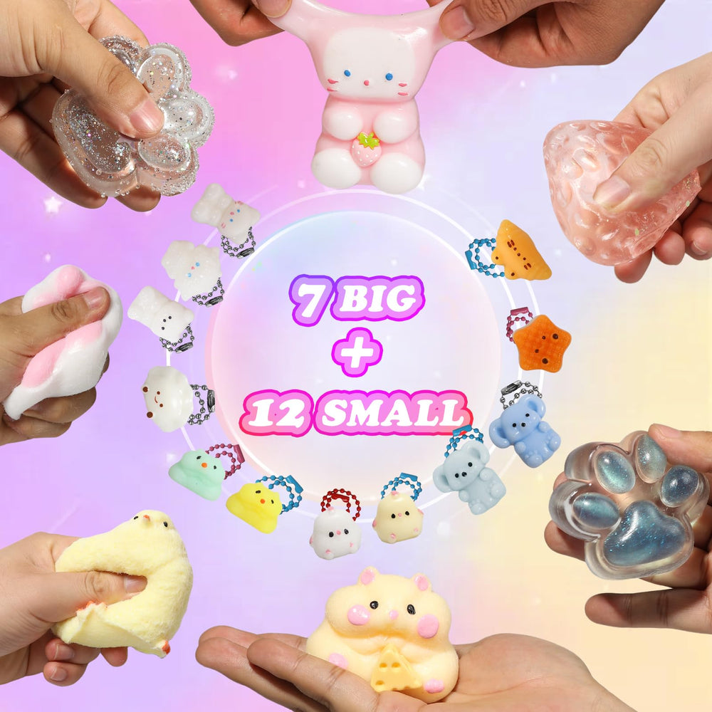 Yidayes Taba squishy pack easy cleaning with portable storage and chain pouches
