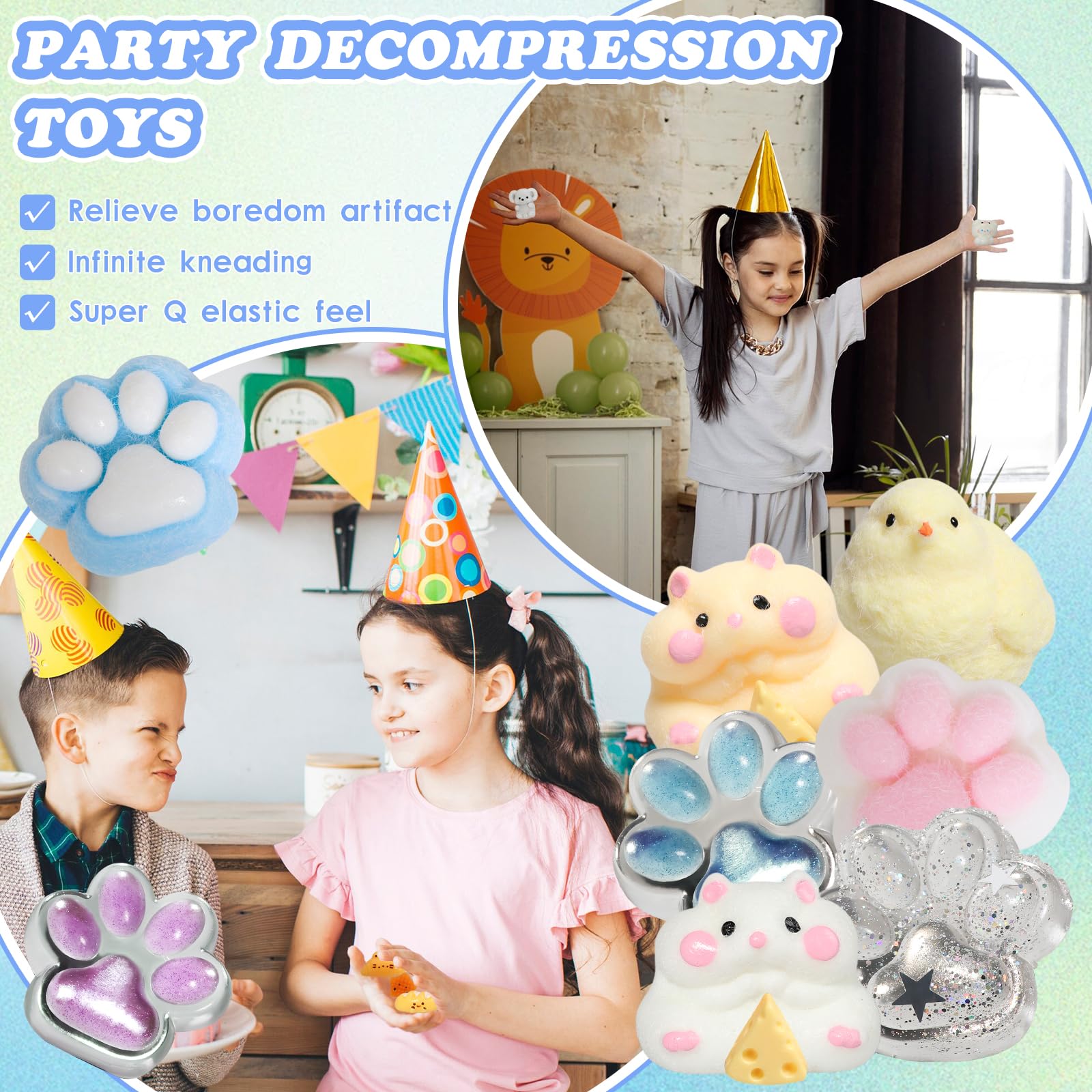 Yidayes Taba Squishy Pack is easy to clean after play