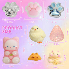 Yidayes Taba squishy pack soft tactile touches for stress relief and focus