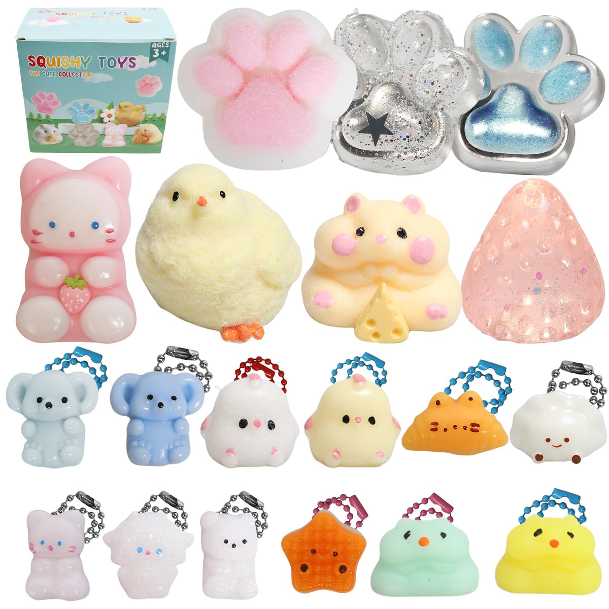 Yidayes Taba squishy pack variegated collection for play and gifting