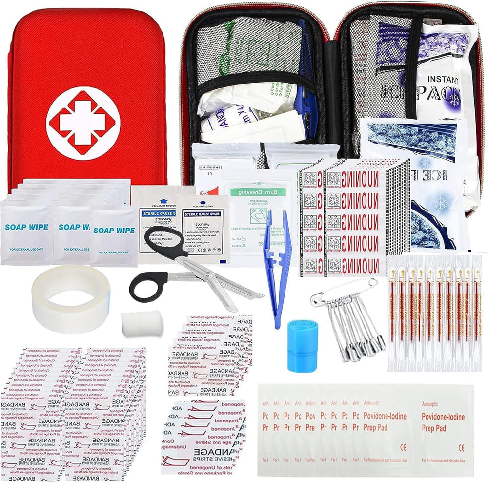 YIDERBO car first aid kit bag, durable and weather-resistant for travel safety.