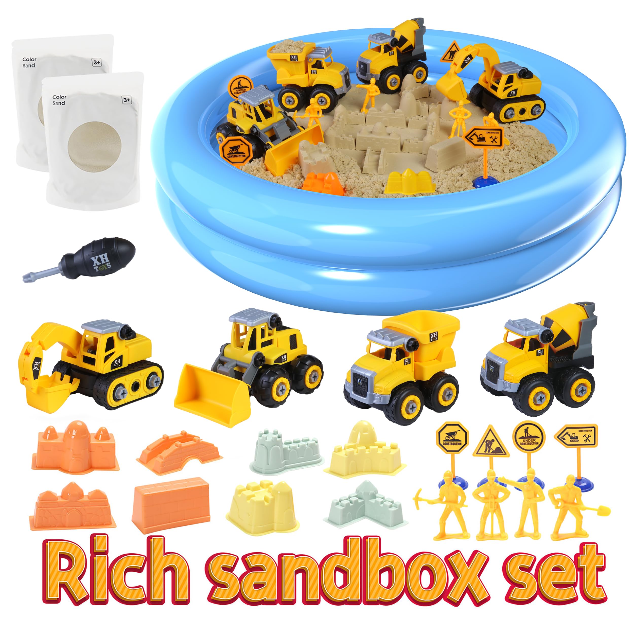 YIDESTARS eight figures and road signs with molds enable storytelling and scenes.