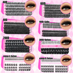 YIDUO bottom lash clusters enhance lower-eye fullness discreetly.