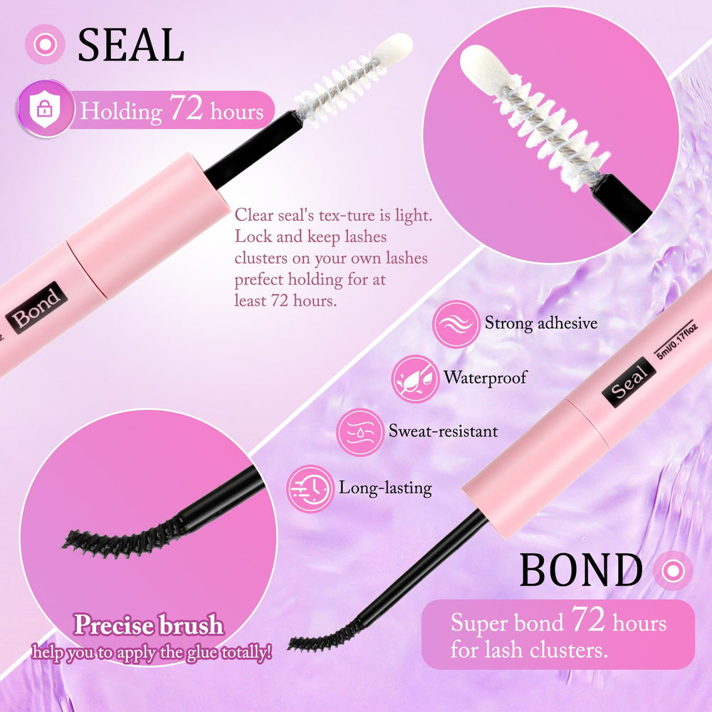 Dual-head brush assists lash grooming and separation