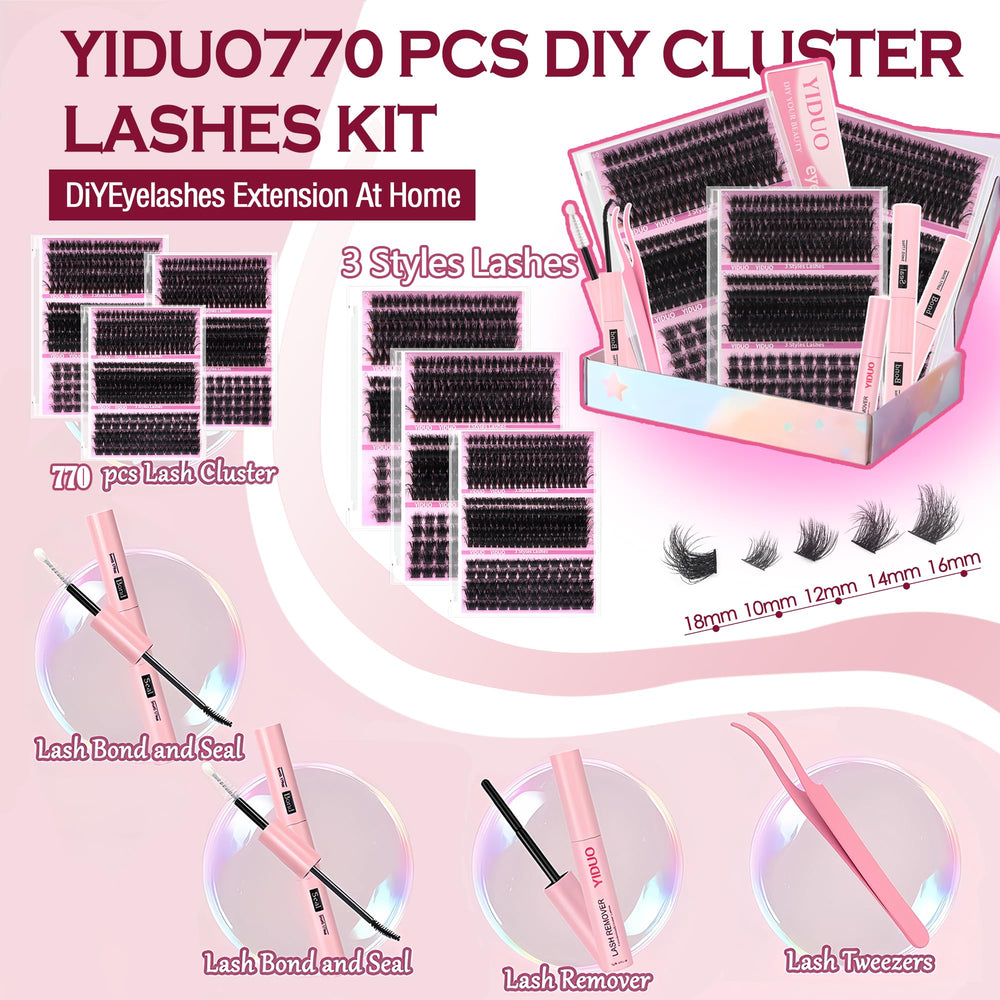 Precision eyelash tweezers from YIDUO for easy placement
