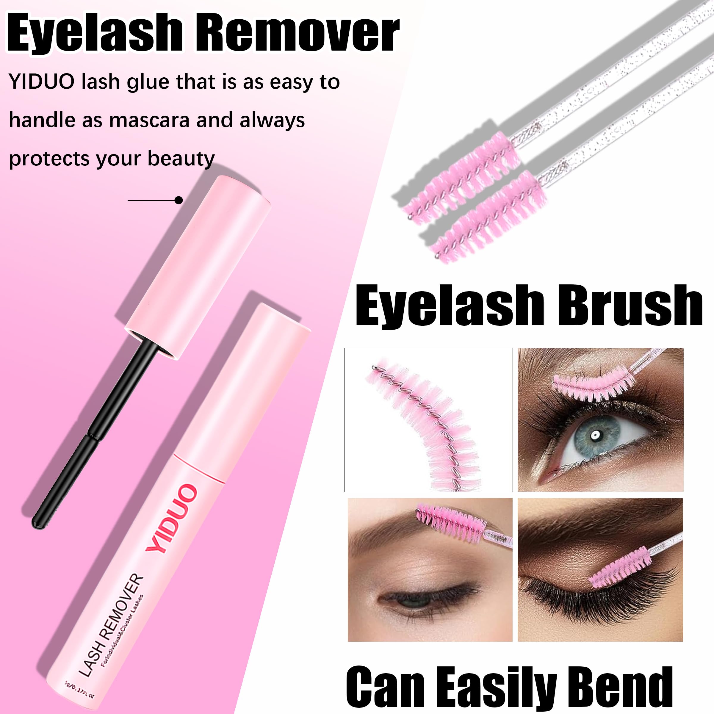 YIDUO eyelash tweezers for precise placement
