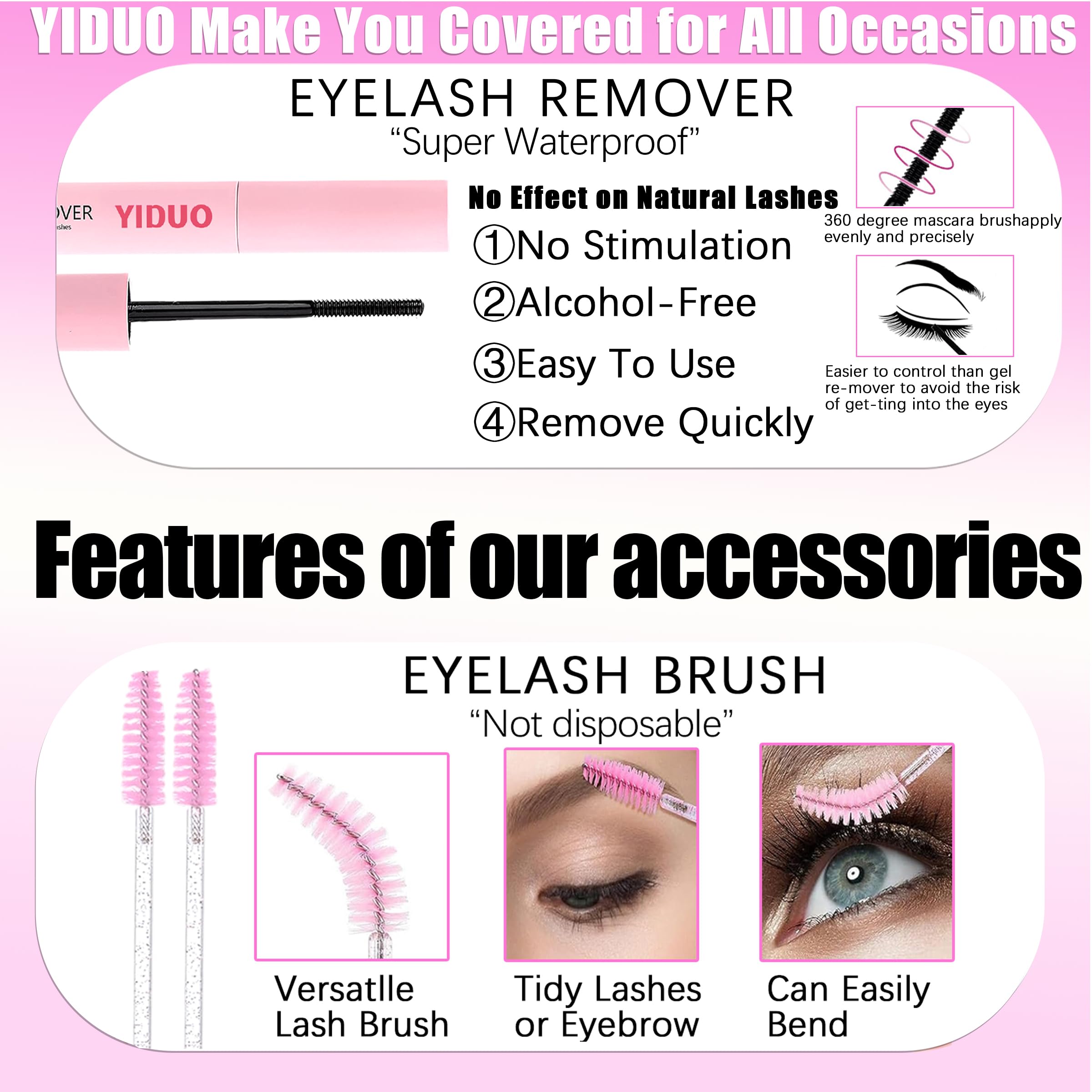 YIDUO Fairy-style clusters add dimension without extra weight.