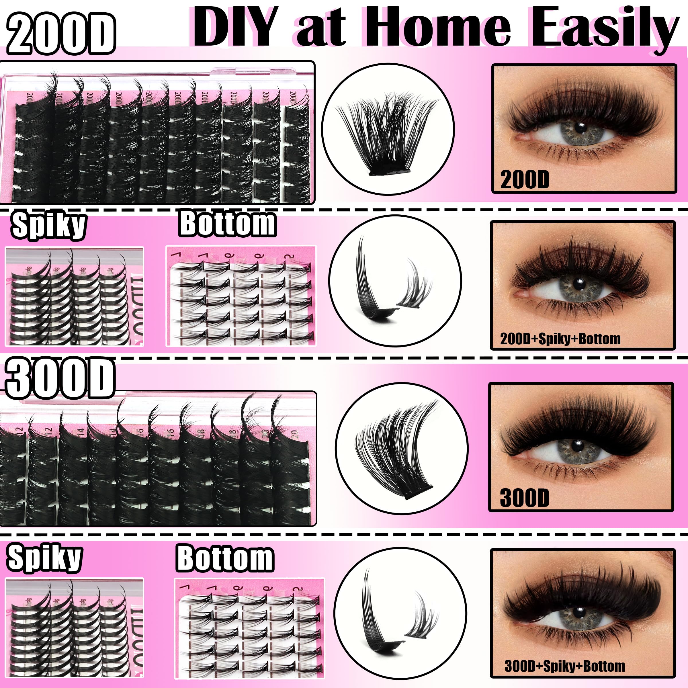 YIDUO Precision Tweezers and Removers set for precise lash placement.