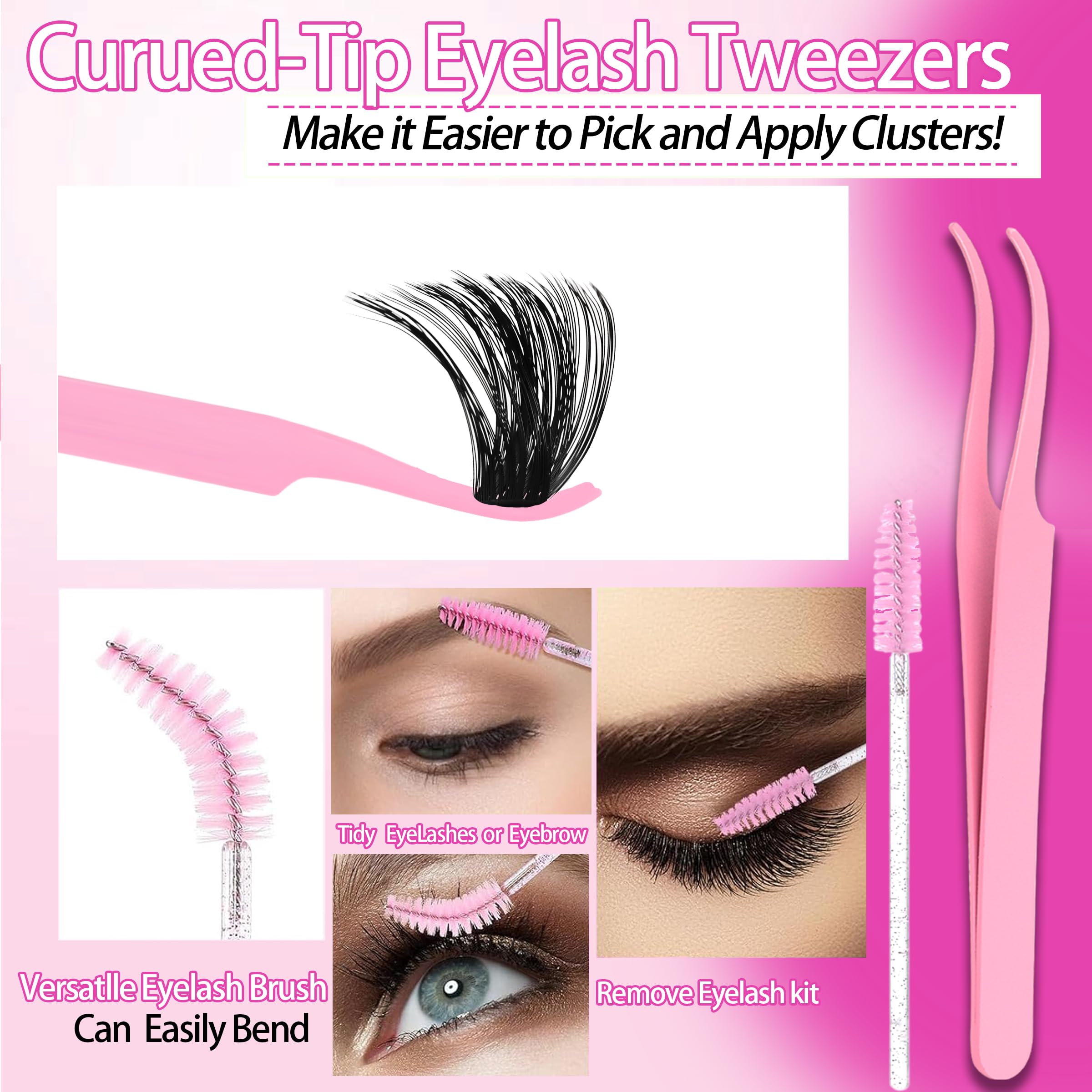 YIDUO spiky style lashes add dimensional flair.