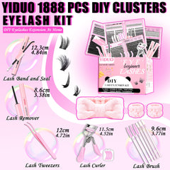 YIDUO manga spikes lash clusters for dramatic, layered eye definition.