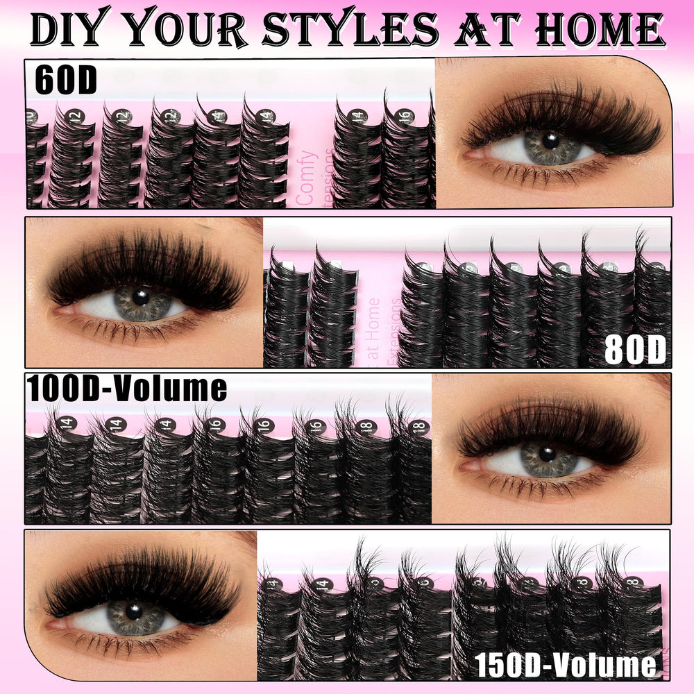 YIDUO wispy 60D 80D lashes for natural volume and lift